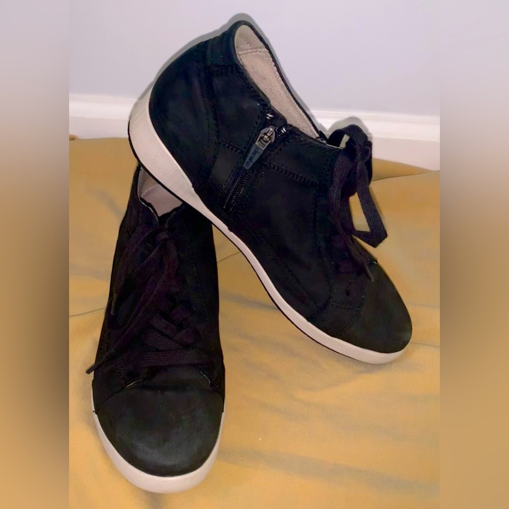 DANSKO black onyx milled Nubuck suede ankle boots sneakers womens size 40 9.5 9 - Picture 15 of 16